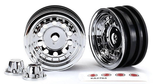 Traxxas 8175 Wheels 1.9 Chrome /Center Caps (Requires #8255A) TRX-4