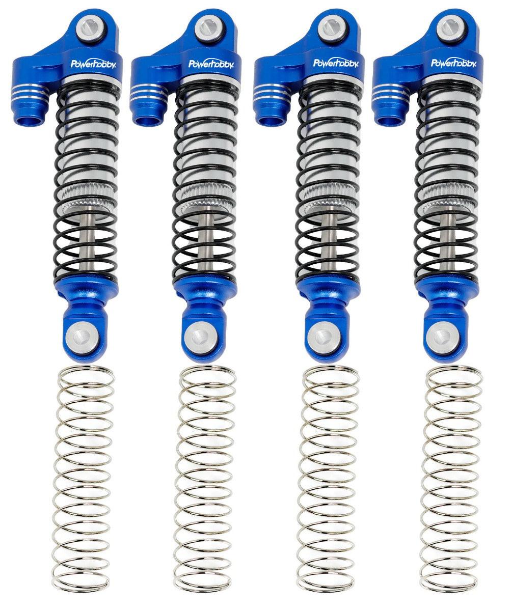 Powerhobby Aluminum 51mm Long Travel Shocks Blue FOR Traxxas TRX-4M