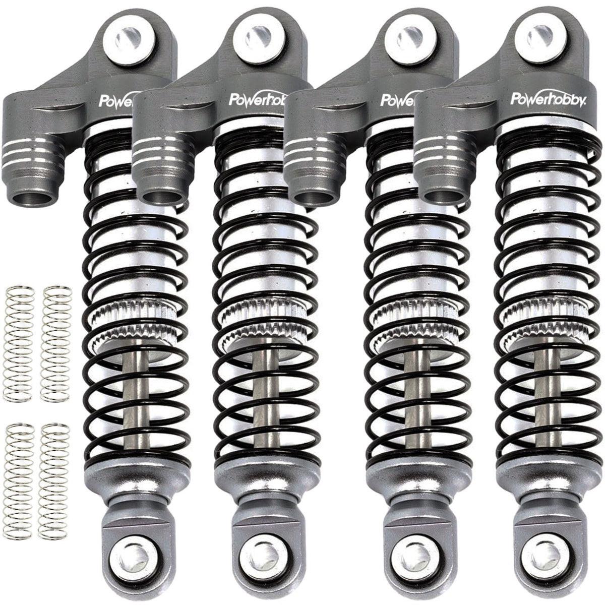 Powerhobby Aluminum 51mm Long Travel Shocks Grey FOR Traxxas TRX-4M